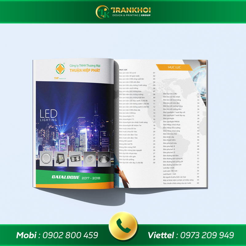 catalogue đèn led