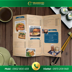Menu take away 2