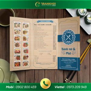 Menu take away