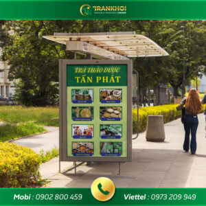 bảng hiệu trà thảo mộc