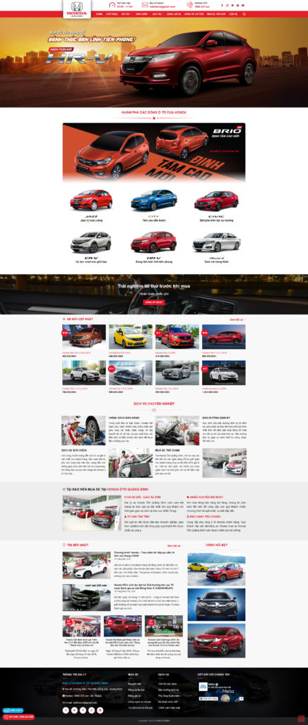 website lỗi thời, không có tỉ lệ chuyển đổi