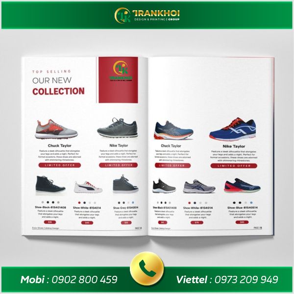 In Catalogue Shop Giày Quận 6 – Phân Loại Mẫu Dễ Tra – Bố Cục Logic