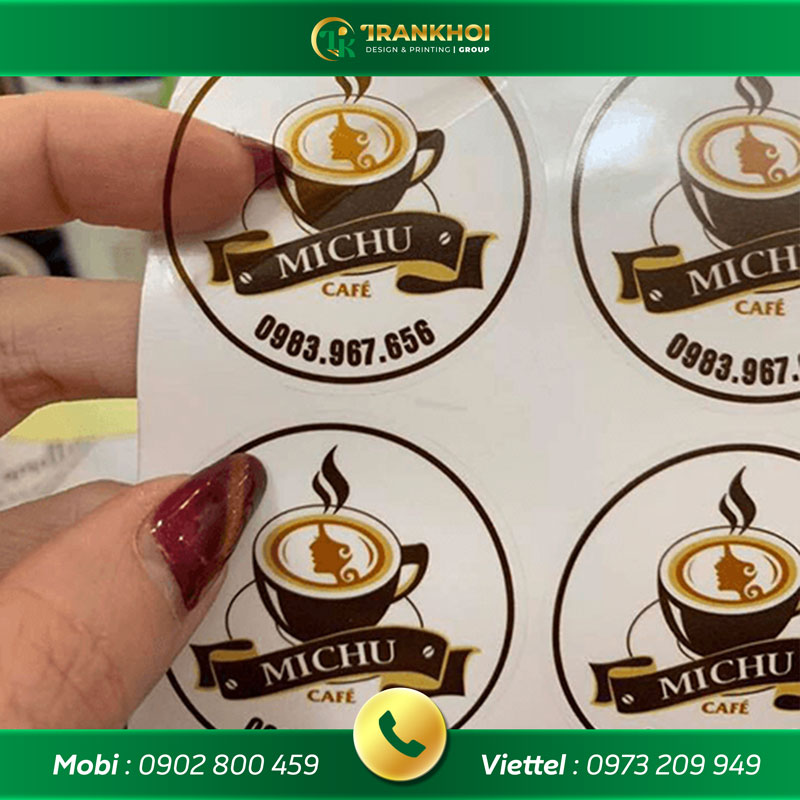 decal cà phê