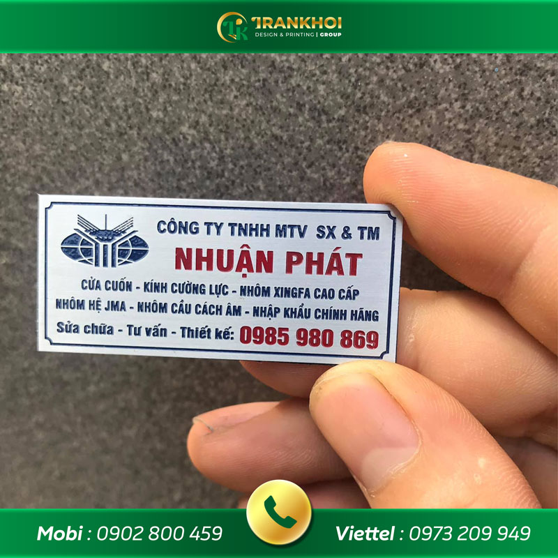 decal nhôm kính