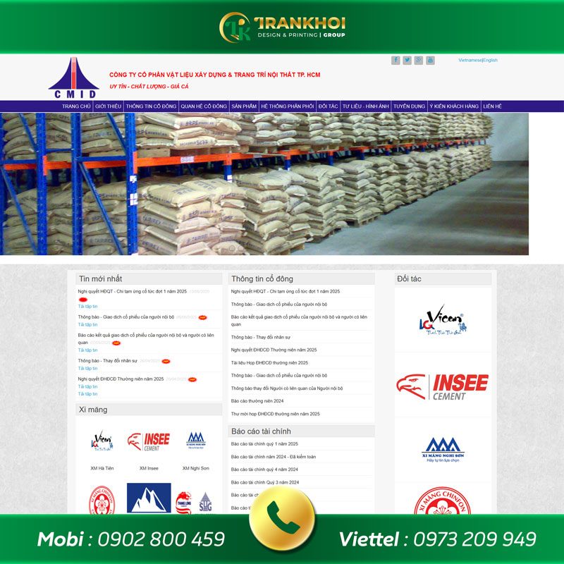 web cty vật liệu