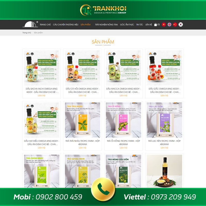 web trang trại rau 2
