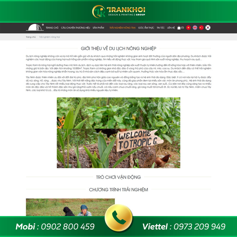 web trang trại rau 3
