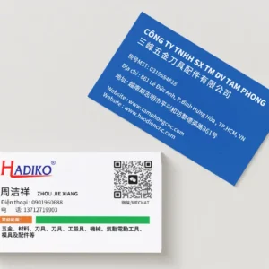 In nhanh danh thiếp Hadiko | In card visit số lượng ít tại P. Bình Hưng Hòa A, Q. Bình Tân, TP.HCM chỉ từ 150.000đ/hộp